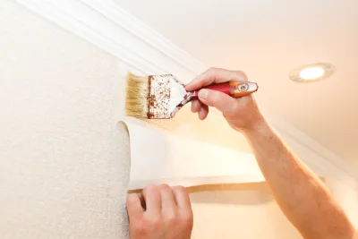 Pose de papier peint à Manses — revêtements muraux et toiles de verre